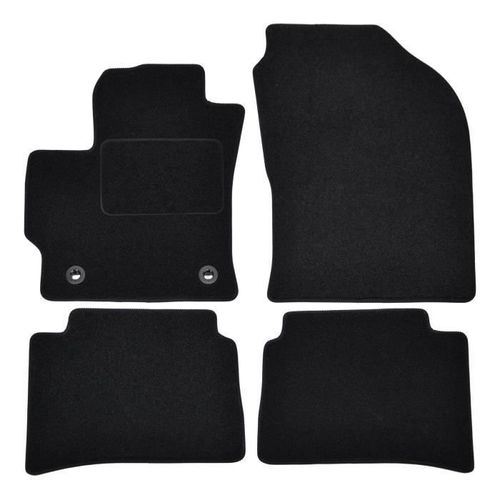 Tapis De Sol Noir Velours Sur Mesure Pour Toyota Corolla Depuis 2019, 4pcs, Ajustement Précis, Renforcée Dans La Zone De La Pédale