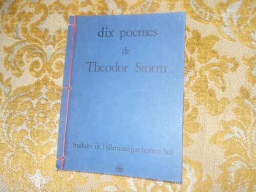 Dix Poemes De Theodor Storm , 1981