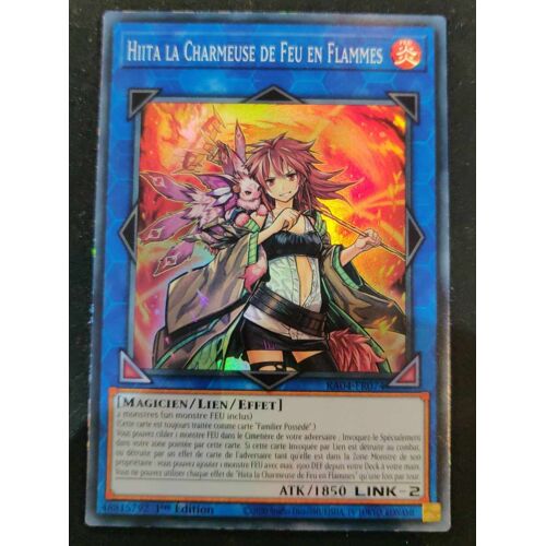 Yu Gi Oh Ra04 Fr074 Hilta La Charmeuse De Feu En Flammes Super Rare