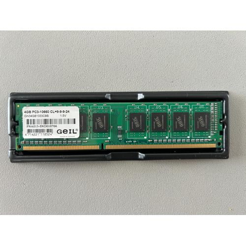 DIMM - DDR3 - 4Gb - GEIL - GN34GB1333C9S