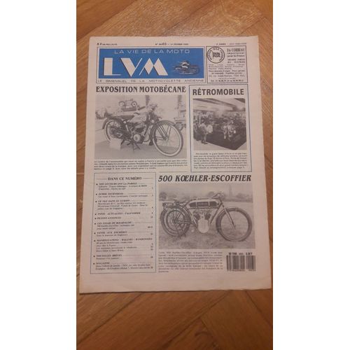 La Vie De La Moto N°90/03 1er Fevrier 1990 500 Koehler Escoffier