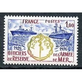 Cinquantenaire De L'association Centrale Des Officiers De Réserve De L'armée De Mer Année 1976 N° 1874 Yvert Et Tellier Luxe