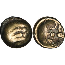 Gaule - Remes - Quart De Statère Aux Segments De Cercle - Cheval - Electrum/Or - 1.32 G. - Lt.8030 - 25-130