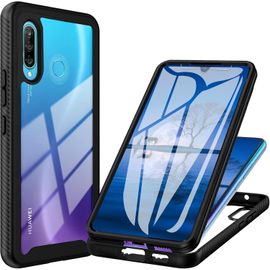 LORANKA-Coque pour Huawei P30 Lite Antichoc Housse avec Protège-écran Cover 360° Protection Etui Robuste Double Face Transparent Bumper Case Intégrale Coque pour Huawei P30 Lite /P30 Lite New Edition