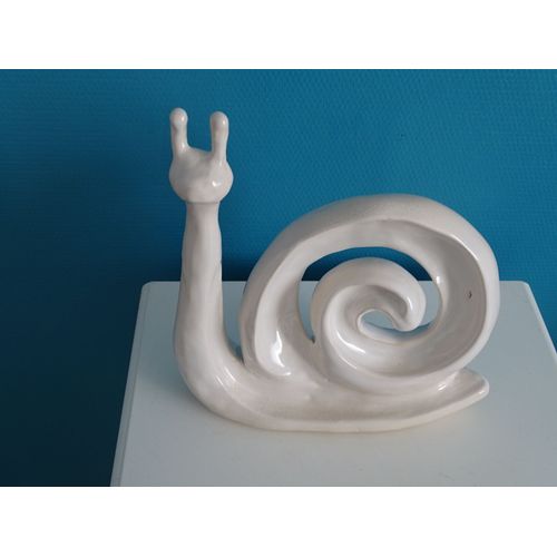Sculpture Escargot blanc