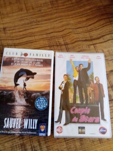 lot de 2 cassettes VHS