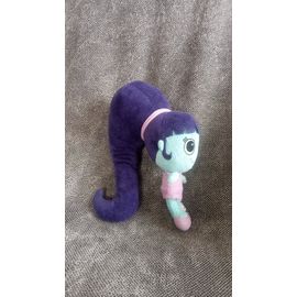 Peluche Fille Walibi - Doudou Bleu Violet Rose - Parc D'attraction Kangourou -