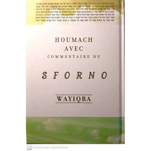 Houmach Avec Commentaire Du Sforno – Wayiqra