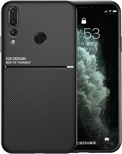 Coque Housse Etui Plaque De Metal Integree Pour Huawei P Smart Plus/Nova 3i - Noir