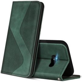 Sjzg-Coque Pour Samsung Galaxy A5 2017, Premium Étui Housse En Cuir De Protection Avec [Emplacements Cartes] [Magnetique], Clapet Folio Portefeuille Pour Samsung A5 2017 (Vert)