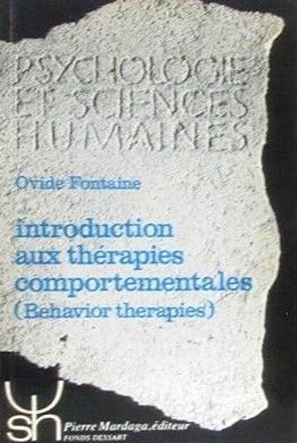Introduction Aux Thérapies Comportementales
