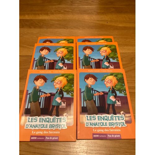 Lot De 6 Livres Identiques "Les Enquêtes D'anatole Britol" Le Gang Des Farceurs