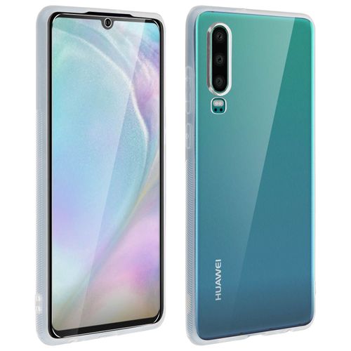 Coque Huawei P30 Silicone Gel + Film Ecran Verre Trempé Transparent