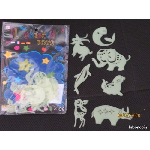 Pochette De 7 Animaux Phosphorescents