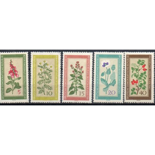 Allemagne De L'Est Timbres Les Plantes 1960