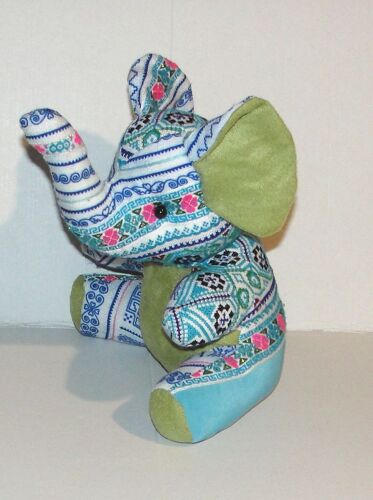 Peluche Elephant Lofty Bamboo En Tissus Coloré Doudou Loftybamboo