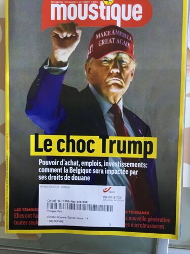 Moustique 5175 Le Choc Trump Microbrasseries Bernard Minier Jean-Michel Folon Benni Camille Kouchner Nutri-Score Jordan Bardella
