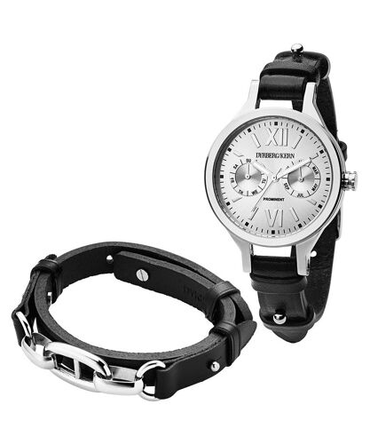Parure Montre + Bracelet Dyrberg Kern Tf 10355_Black/Shiny Silver