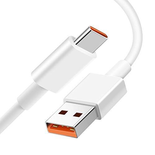 Câble USB C 1m Charge Turbo pour XiaoMi 11T/12T/13T Pro Câble USB Type C Charge Rapide Câble de Transfert de Données pour Redmi Note 13/12/11/10 Pro/Mi 13 Lite/14/Pad 5/6/POCO X6/M6
