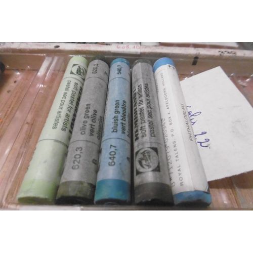 Craies Pastels Secs Rembrandt Lot De 5 Dégradé De Vert Colis 22