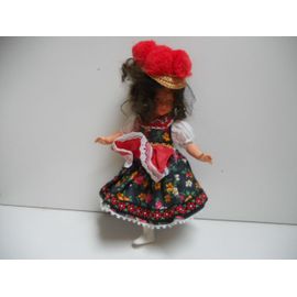 Poupée Folklorique Allemande Costume Forêt Noire 22 Cm