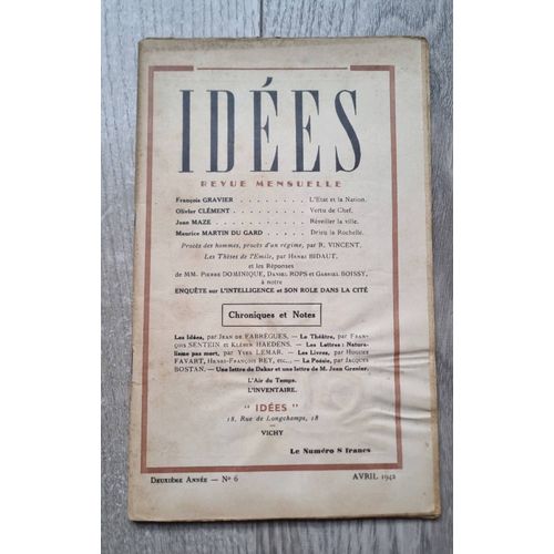 Idées N°6 - Édition Originale - Avril 1942