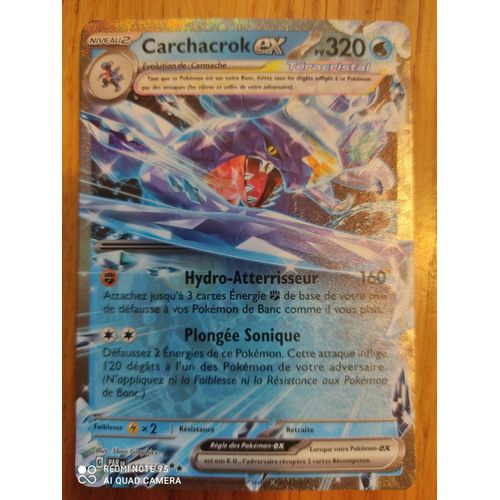 Carte Pokemon Carchacrok Ex 320 Pv