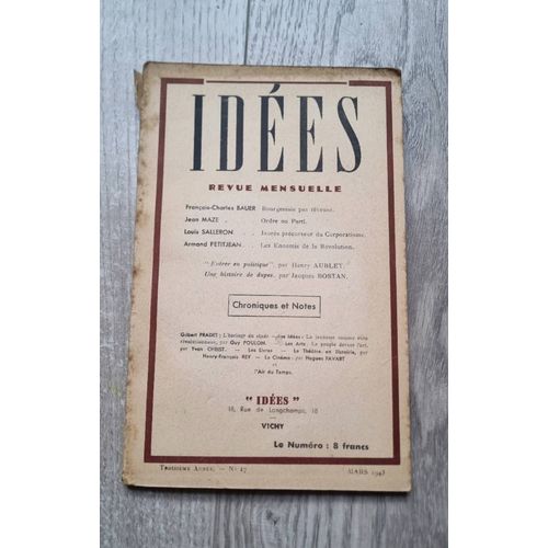 Idées N°17 - Édition Originale - Mars 1943
