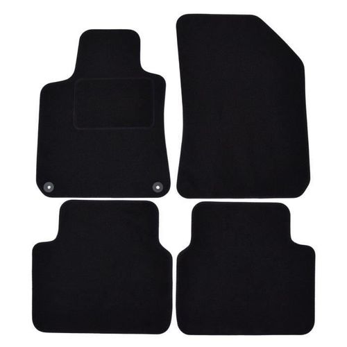 Tapis De Sol Noir Velours - J&j Automotive - Peugeot 308 Sw 2014-2021 - Sur Mesure - Antidérapant - Imperméable