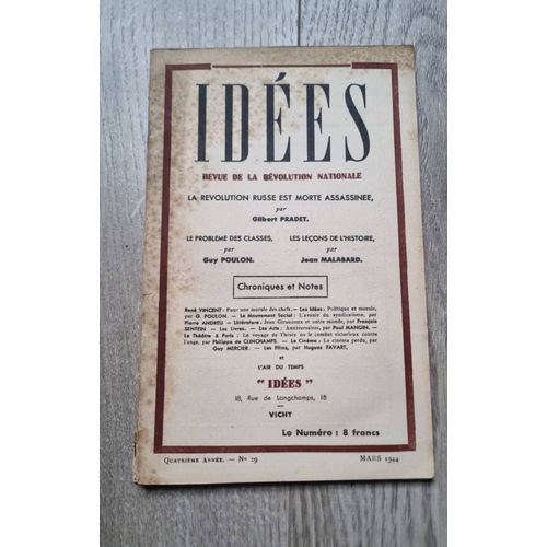 Idées N°29 - Édition Originale - Mars 1944