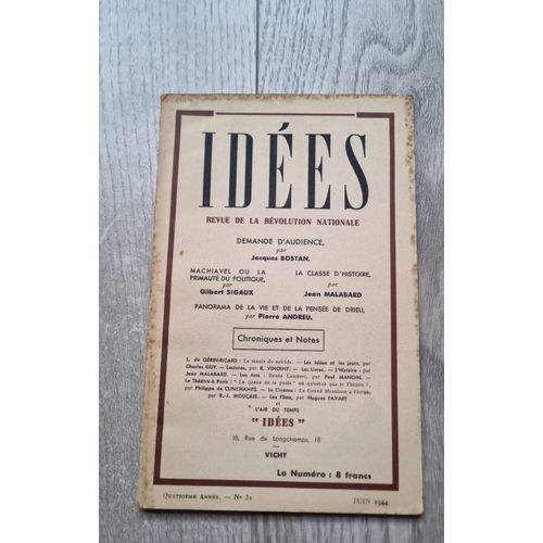 Idées N°32 - Édition Originale - Juin 1944