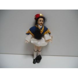 Poupée Grecque Tsolia Vintage De 12 Cm | Danseur Folklorique Grec