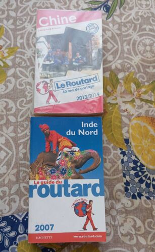 Lot Deux Guides Du Routard: Inde Du Nord 2007 + Chine 2014. Très Bon État.