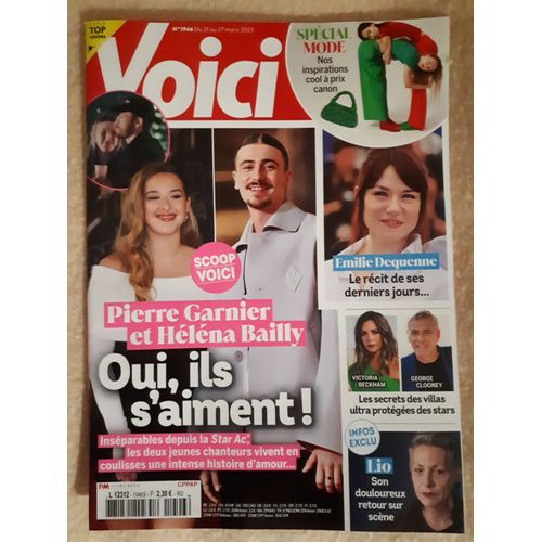 Voici 1946 Pierre Garnier Et Hélèna Bailly, Emilie Dequenne, Lio....