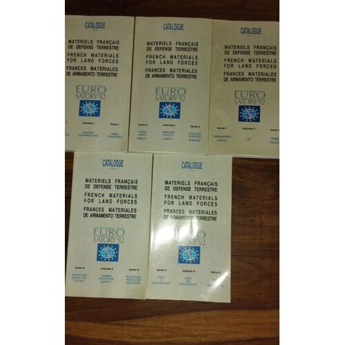 Catalogue Matériels Français De Défense Terrestre Volumes 1 À 5