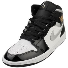 Chaussures Nike Air Jordan 1 Mid Se Noir Blanc
