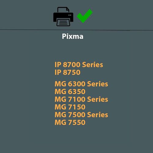 6 XL Cartouches Compatible avec Canon PGI 550 CLI 551 pour Pixma IP8700 IP8750 MG6300 MG6350 MG7100 MG7150 MG7500 MG7550