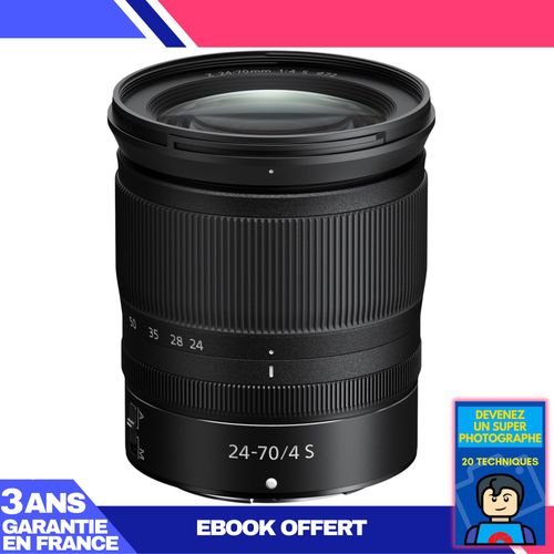 Nikon NIKKOR Z 24-70mm f/4 S + Ebook 'Devenez Un Super Photographe'