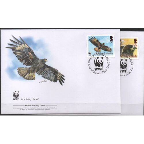 Iles Falkland Enveloppes Animaux : Les Oiseaux 2006