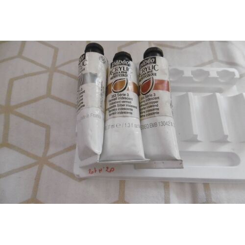 Peinture Acrylique Tube De 37ml Pebeo Lot De 3 Assortis Colis 20