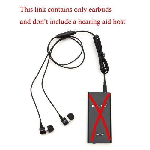 Le noir - D-3000 Portable Prothèse Auditive Écouteurs