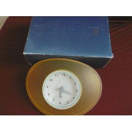 ADDEX DESIGN réveil de bureau à poser ovale fumé orangé AZ160