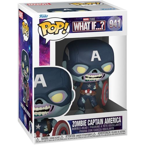 Figurine Funko Pop What If 941 Zombie Captain America