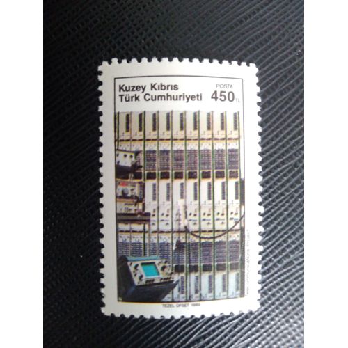 Timbre Chypre Nort – Turquie Y T 238 Central Téléphonique 1989 (040409 )