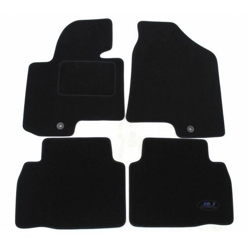 Tapis De Sol Noir Velours - J&j Automotive - Hyundai Ix35 - Sur Mesure - Antidérapant - Imperméable