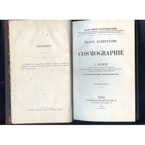 Traite Elementaire De Cosmographie