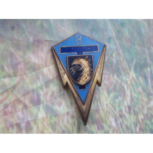 Insigne Militaire 8e Régiment Transmissions Dirisi Île-De-France H 698 Fraisse