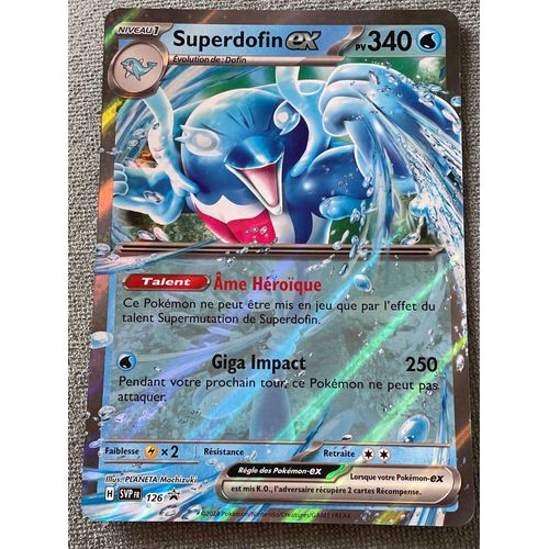 Carte Jumbo Pokémon Superdofin Promo 126 