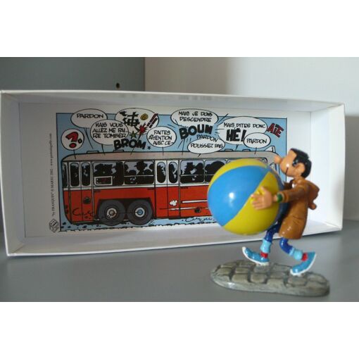 Figurine Gaston Lagaffe Pixi - Au Bouquet De Fleurs - Plomb - 2001