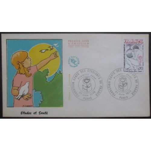 France Fdc Santé Des Étudiants 21-06-75 Paris